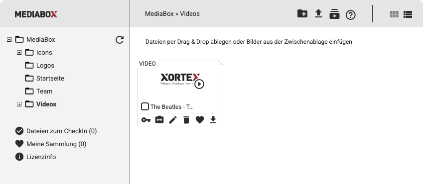 Videos in Mediabox Dateien kopieren