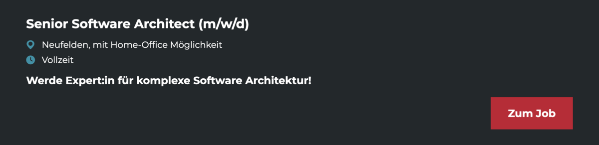 Frontend Beispiel von einem Job-Listeneintrag